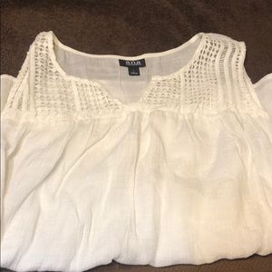 Large white tank top